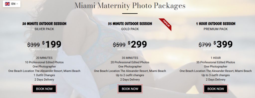 Maternity Photography Packages